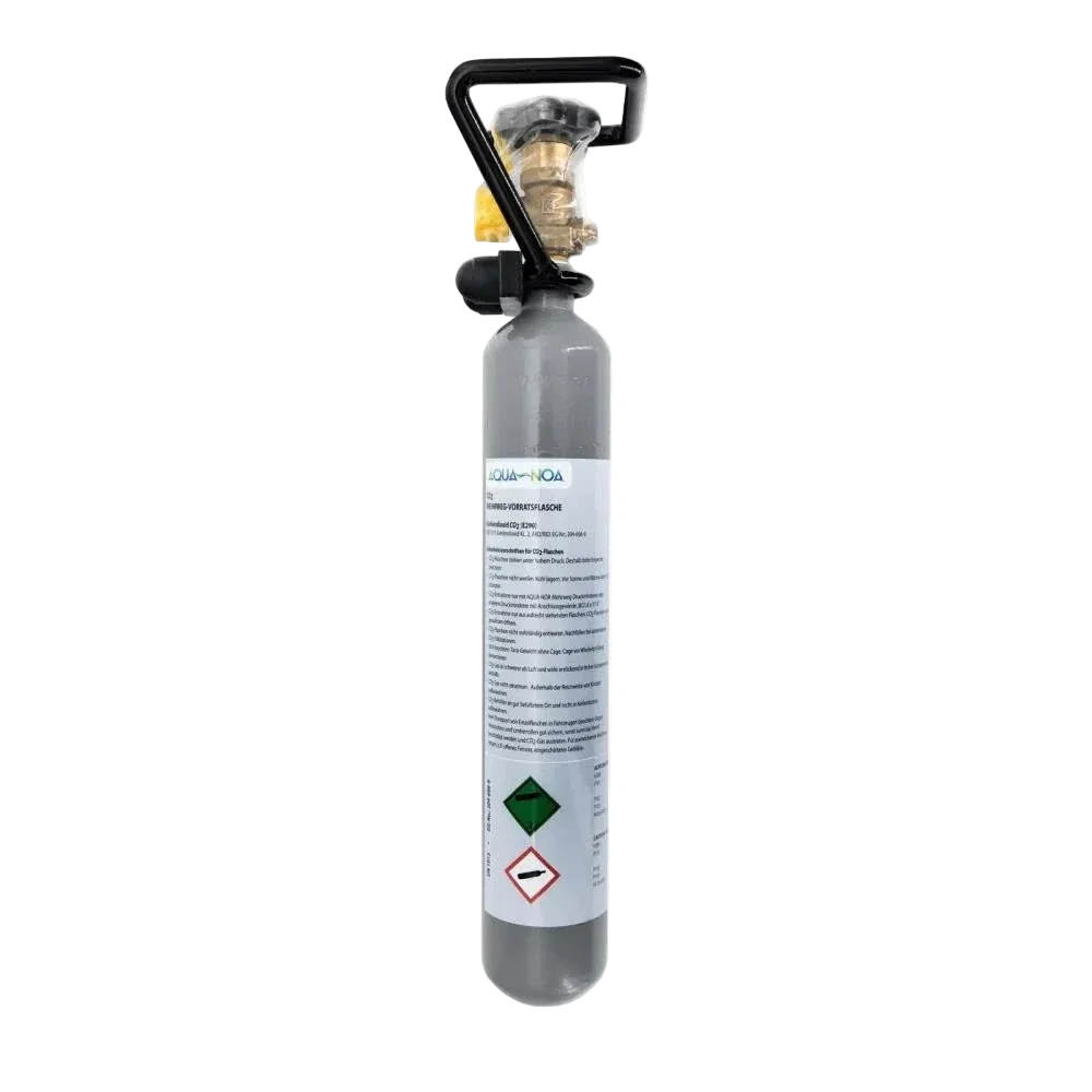 AQUA-NOA CO₂ Mehrwegflasche mit Sicherheits-Cage
