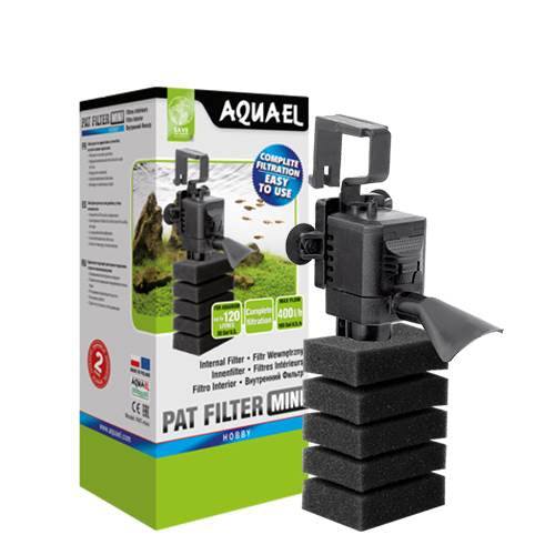 AQUAEL PAT MINI Innenfilter – für Aquarien von 10 bis 120 l