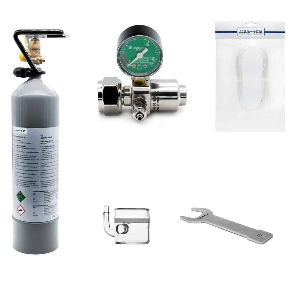 AQUA-NOA Basic CO₂-Anlage mit 2 kg Mehrwegflasche – Komplettset
