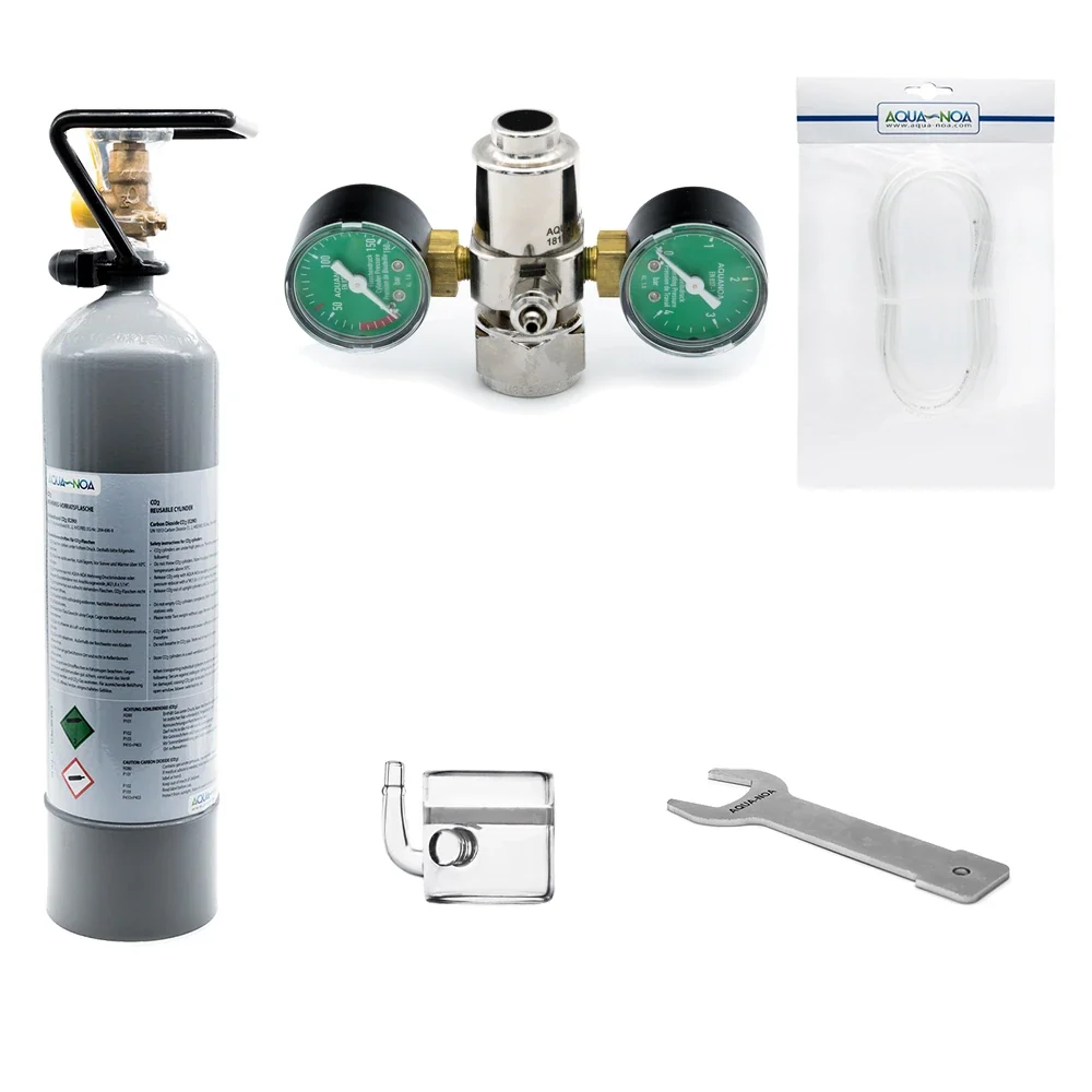 AQUA-NOA Basic CO₂-Anlage mit 2 kg Mehrwegflasche – Komplettset