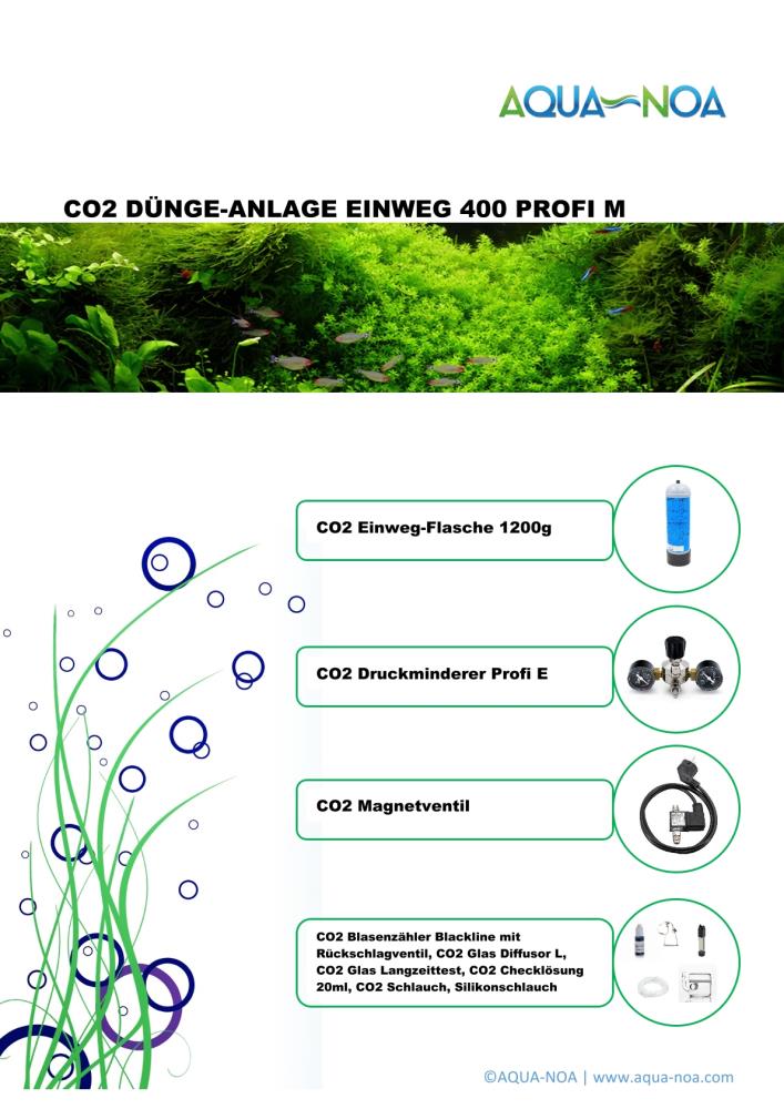CO₂-Anlage Einweg Profi mit Nachtabschaltung