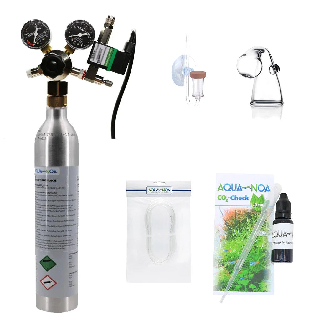 AQUA-NOA Profi CO₂-Anlage für Soda-CO₂-Zylinder – Acryl