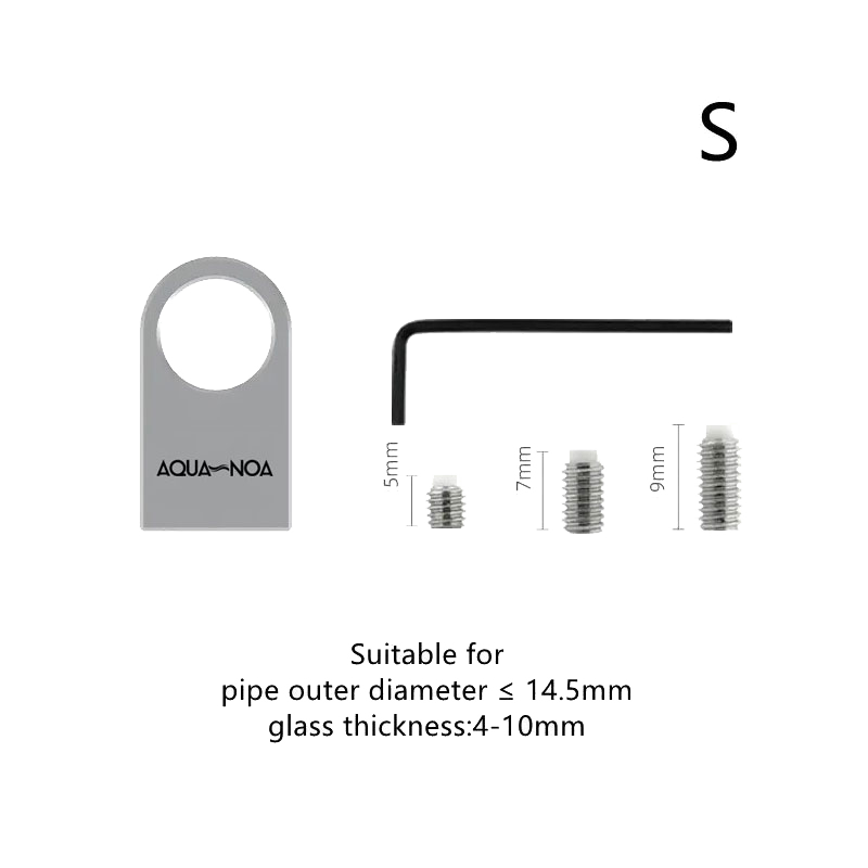 AQUA-NOA Alu Halterung 13 mm für Stainless Steel Serie 12/16 mm