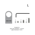 AQUA-NOA Alu Halterung 17 mm für Stainless Steel Serie 16/22 mm