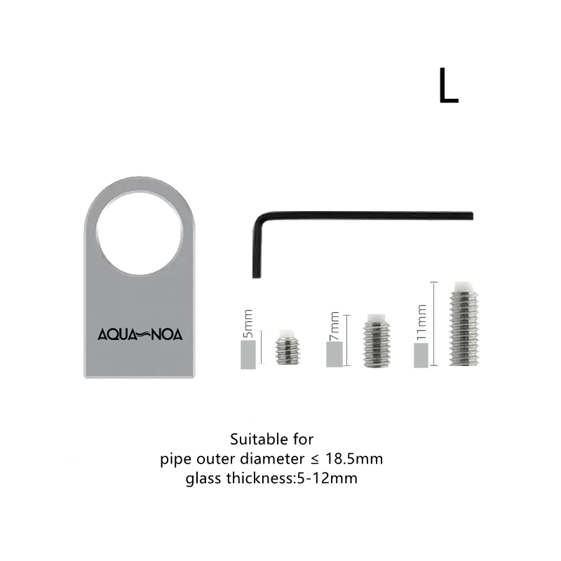 AQUA-NOA Alu Halterung 17 mm für Stainless Steel Serie 16/22 mm