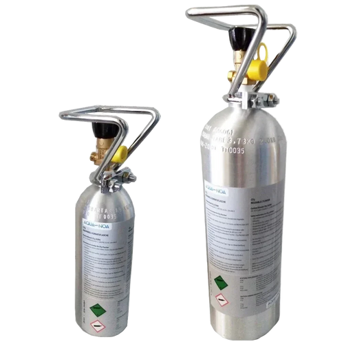 AQUA-NOA CO₂ Aluminium Mehrwegflasche für Aquarium mit Sicherheitsbügel