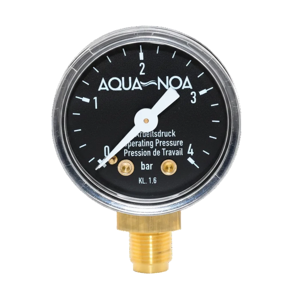 AQUA-NOA CO₂ Arbeitsdruck-Manometer für Profi Druckminderer
