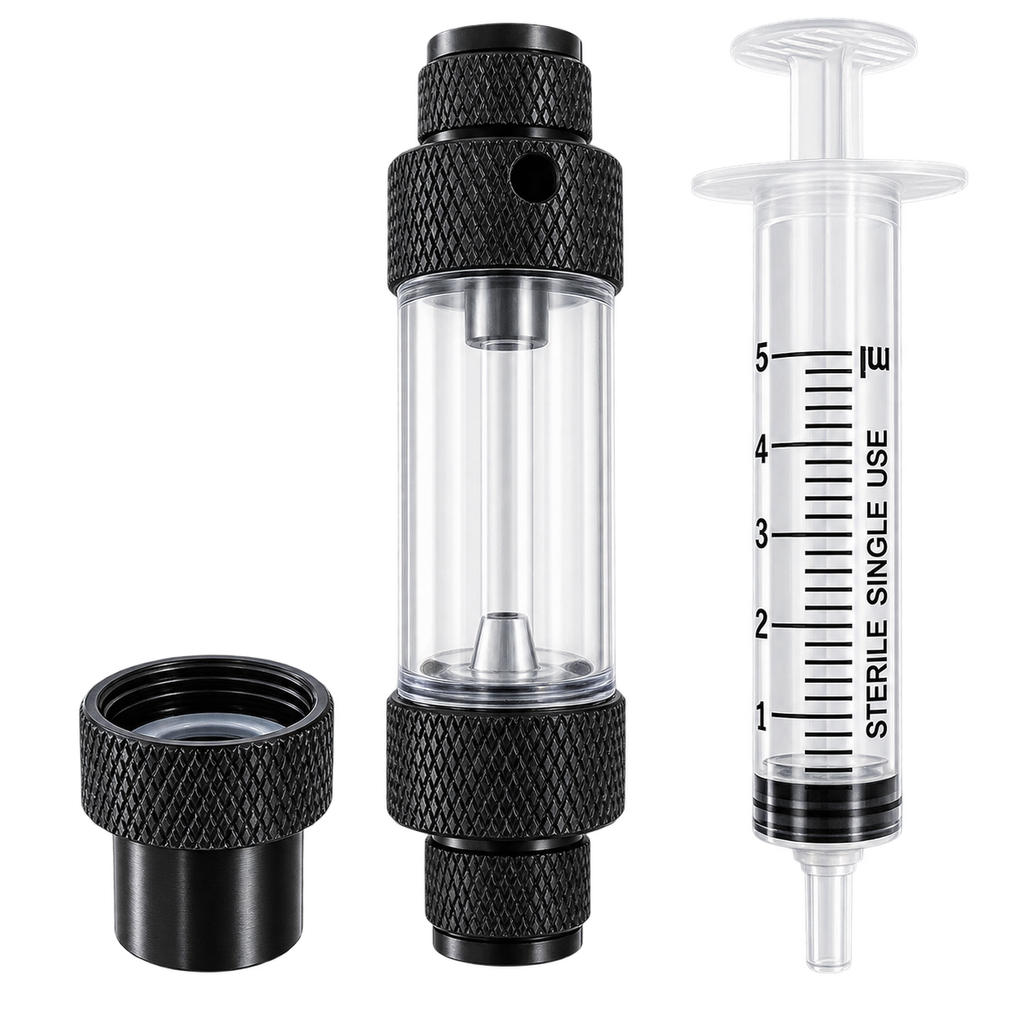 AQUA-NOA CO2 Blasenzähler Black 2in1 Easy mit integriertem Rückschlagventil