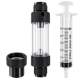 AQUA-NOA CO2 Blasenzähler Black 2in1 Easy mit integriertem Rückschlagventil