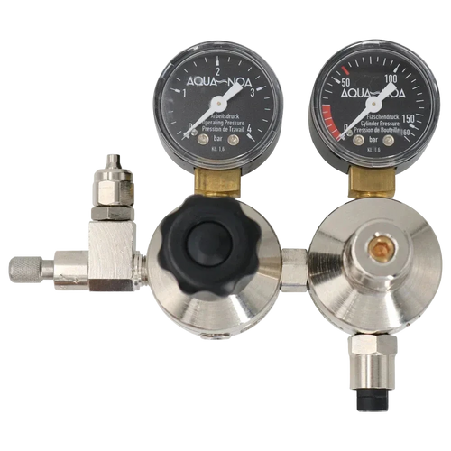 AQUA-NOA CO₂ Doppelkammer-Druckminderer Profi M für Mehrwegflaschen