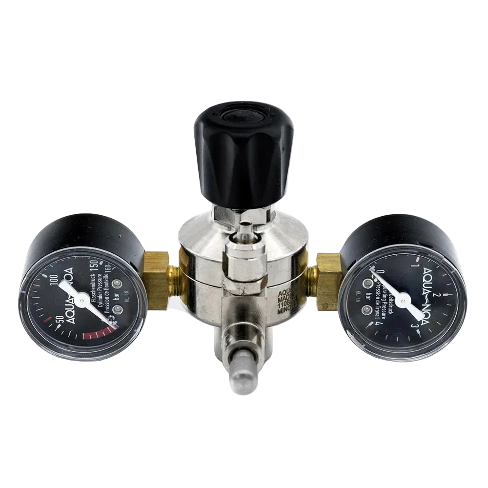 AQUA-NOA CO₂ Druckminderer Profi E für Einwegflaschen M11×1