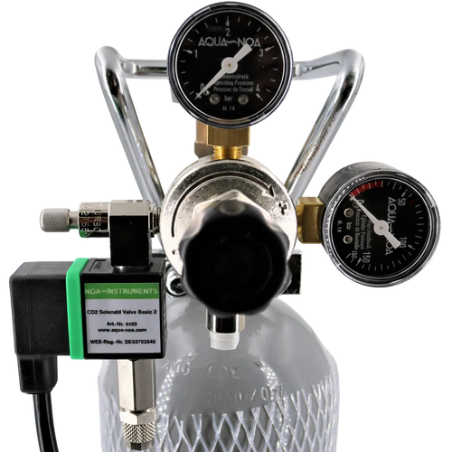 AQUA-NOA CO₂ Druckminderer Profi MVR mit Magnetventil und Rückschlagventil