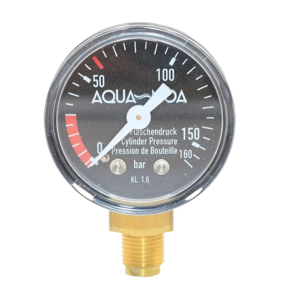 AQUA-NOA CO₂ Flaschendruck-Manometer für Profi Druckminderer