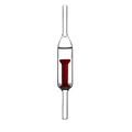 AQUA-NOA CO₂ Glas-Rückschlagventil mit 2 Saugnäpfen für 4/6 mm CO₂-Schlauch