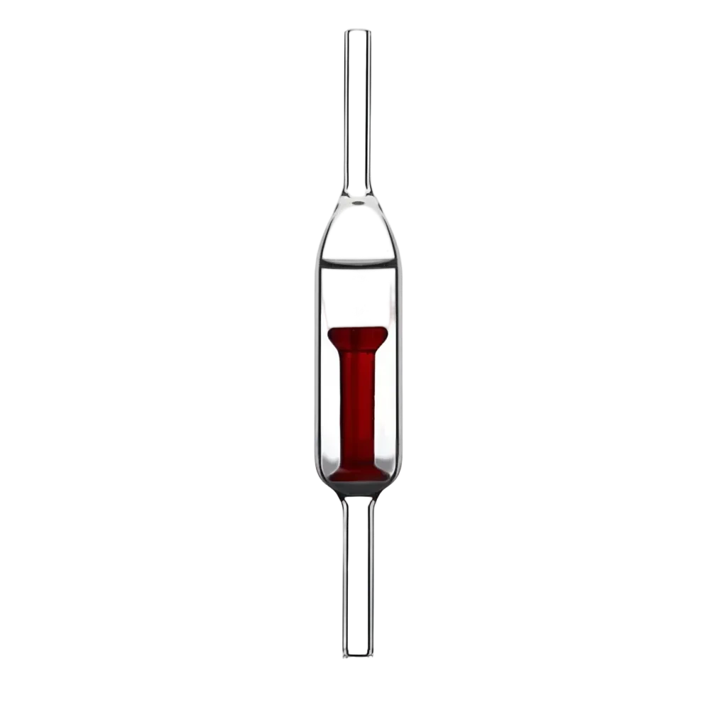 AQUA-NOA CO₂ Glas-Rückschlagventil mit 2 Saugnäpfen für 4/6 mm CO₂-Schlauch