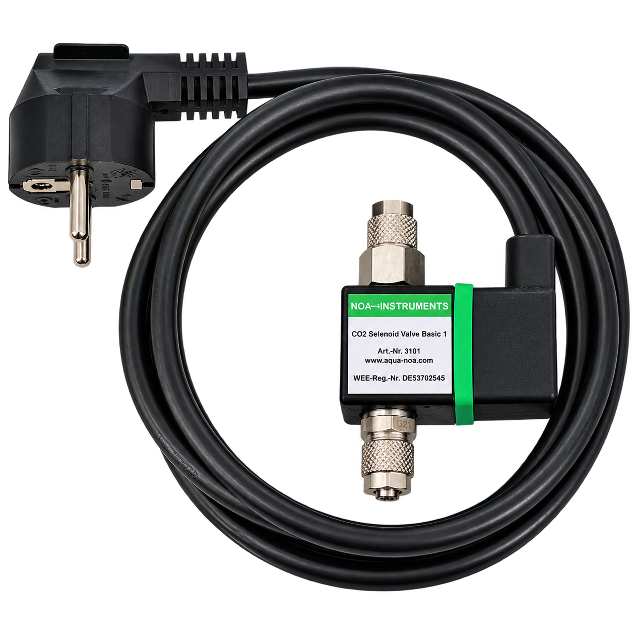 AQUA-NOA CO₂-Magnetventil Basic 1 ohne Rückschlagventil