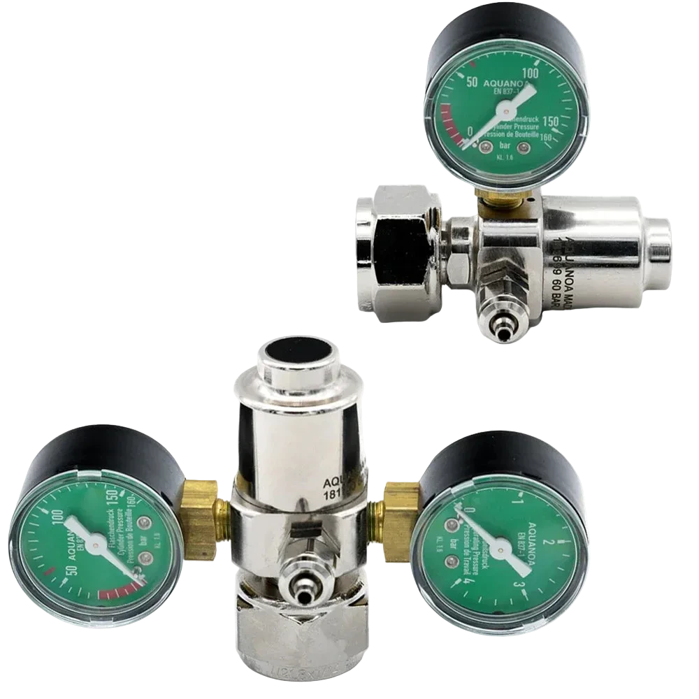 AQUA-NOA CO₂ Mehrweg-Druckminderer Basic M1 und M2