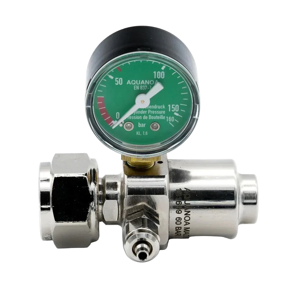 AQUA-NOA CO₂ Mehrweg-Druckminderer Basic M1 mit Flaschendruck-Manometer