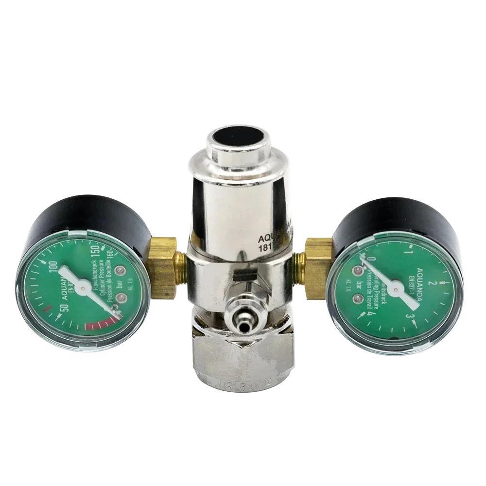 AQUA-NOA CO₂ Mehrweg-Druckminderer Basic M2 mit zwei Manometern