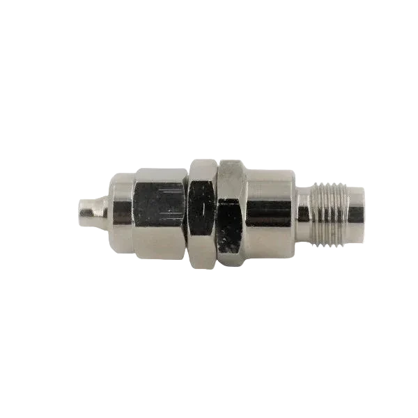 AQUA-NOA CO₂ Metall-Rückschlagventil mit 1/8″ Außengewinde und 4/6-mm-Schlauchanschluss