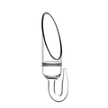 AQUA-NOA CO₂ Nano Glas-Diffusor schräg mit Keramikmembran für Aquarien bis 80 Liter