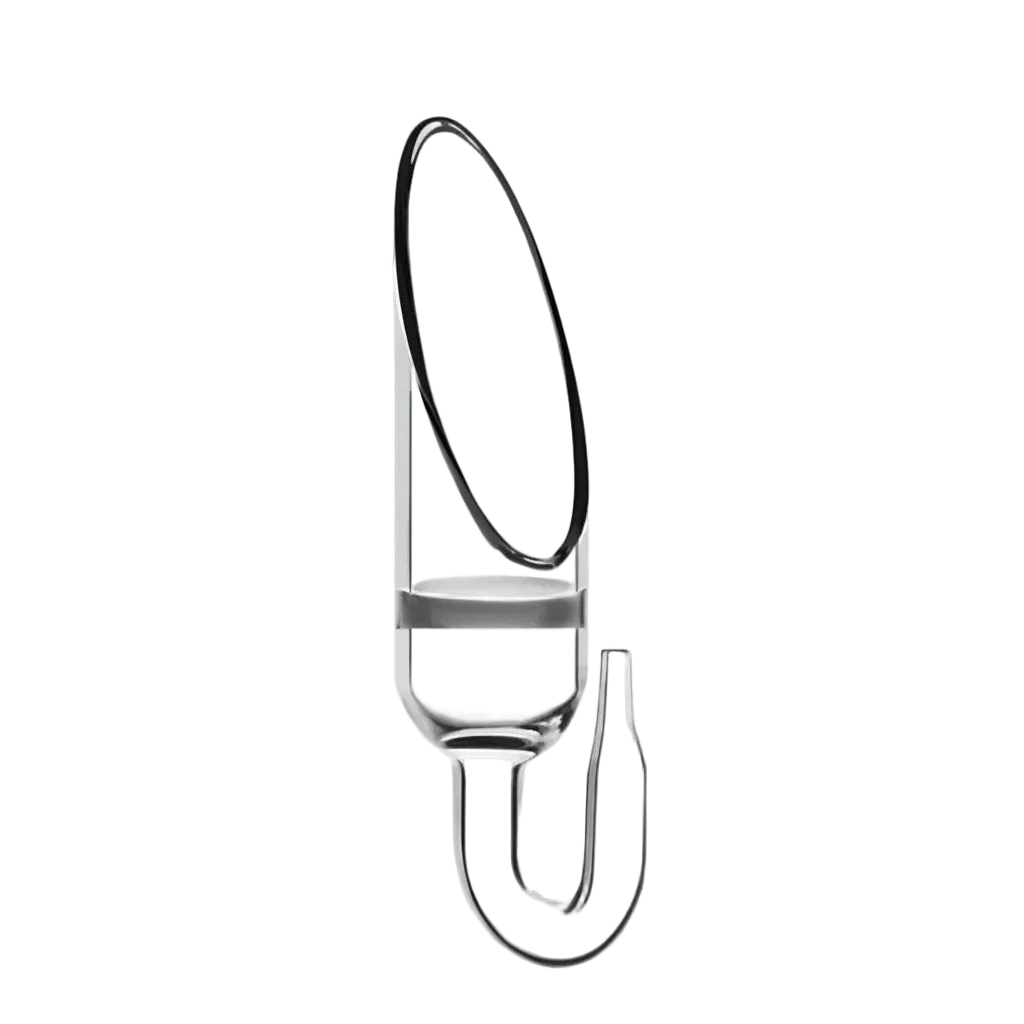AQUA-NOA CO₂ Nano Glas-Diffusor schräg mit Keramikmembran für Aquarien bis 80 Liter