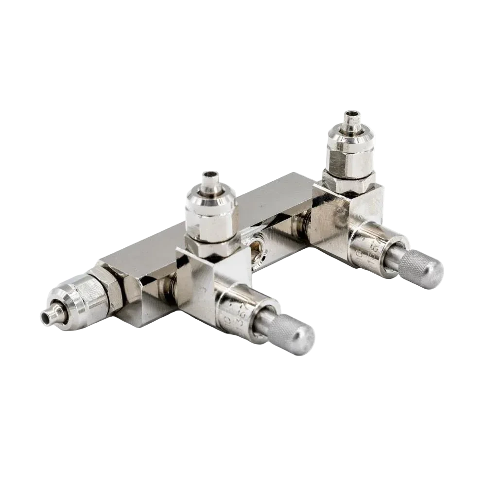 AQUA-NOA CO₂ Verteiler Profi mit 2 Feinnadelventilen für zwei Aquarien