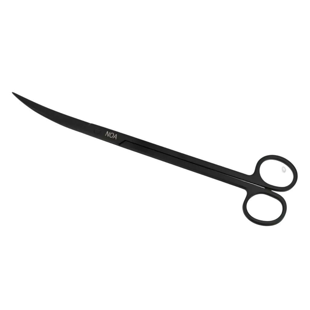 AQUA-NOA Curved Scissors gebogene Pflanzenschere 25 cm Blackline