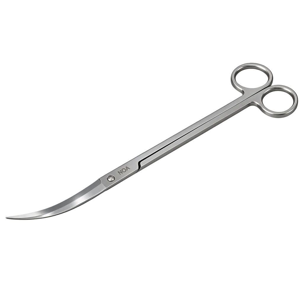 AQUA-NOA Curved Scissors gebogene Pflanzenschere 25 cm Edelstahl