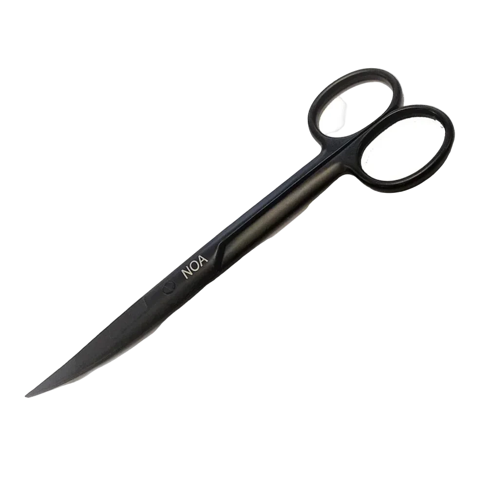 AQUA-NOA Curved Scissors S14 gebogene Pflanzenschere 14 cm Blackline
