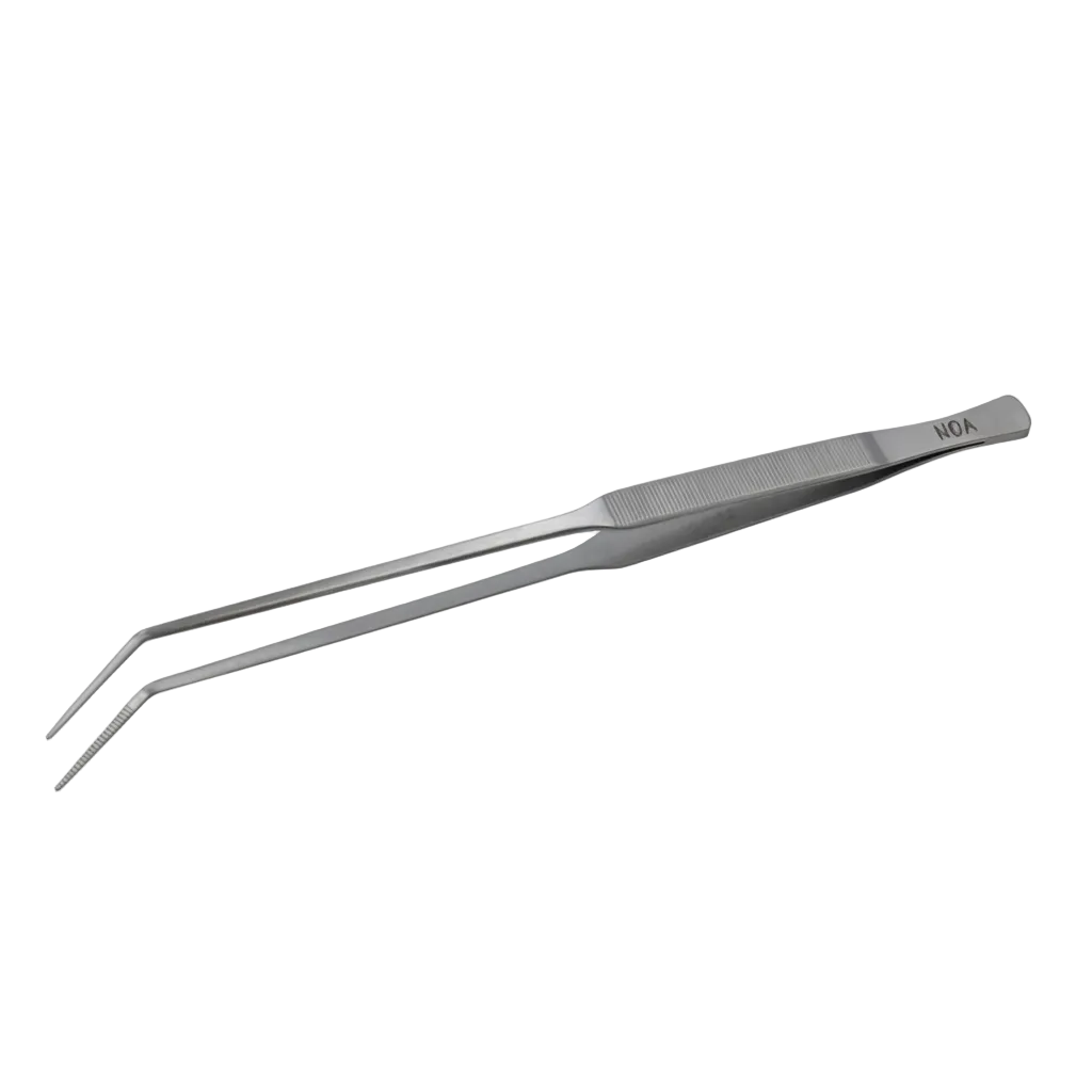 AQUA-NOA Curved Tweezers gebogene Aquascaping-Pinzette 25 cm Edelstahl