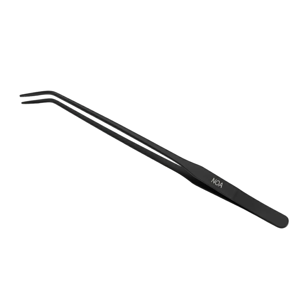 AQUA-NOA Curved Tweezers gebogene Aquascaping-Pinzette 27 cm Blackline