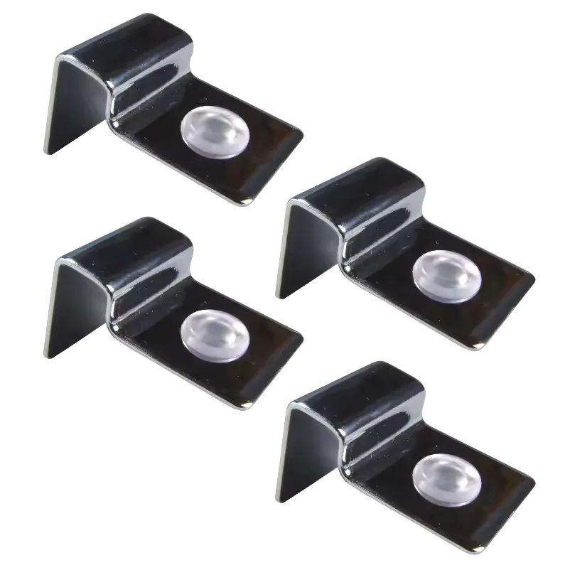 AQUA-NOA Edelstahl-Halter für Aquarium-Abdeckscheiben im 4er Set