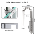 AQUA-NOA Edelstahl Inflow 17mm Mini für Aquarium Außenfilter