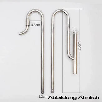 AQUA-NOA Edelstahl Skimmer mit Filtereinlauf für Außenfilter