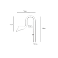 AQUA-NOA Glas Lily Pipe Outflow für 12/16 mm Filterschlauch