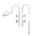 AQUA-NOA Lily Pipe Set aus Glas mit Filtereinlauf und Filterauslauf in 13 und 17 mm