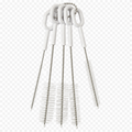 AQUA-NOA Reinigungsbürsten-Set 5-teilig mit Bürsten in 5, 10, 15, 20 und 25 mm