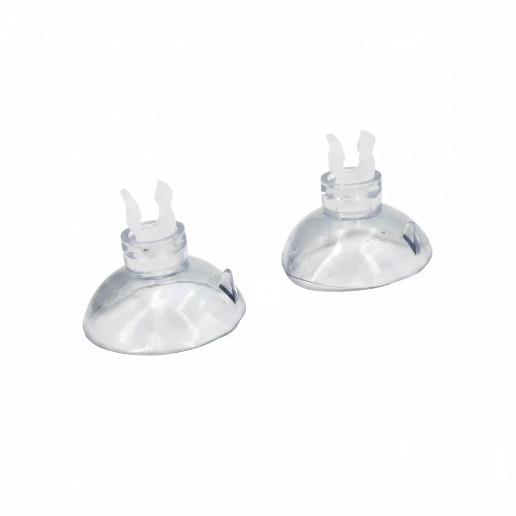 AQUA-NOA Saugnapf transparent mit Clip für 4/6 mm Schlauch