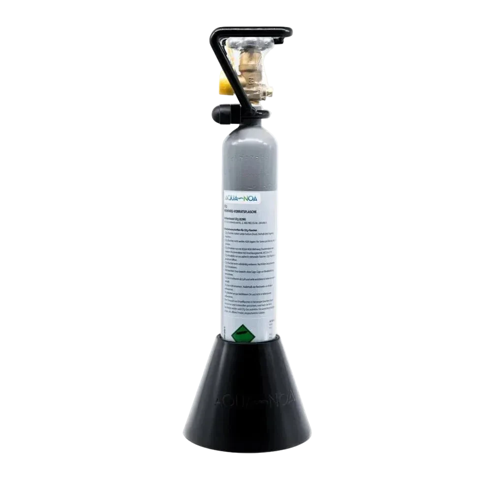AQUA-NOA Standfuß für 500-g-CO₂-Flaschen und Soda-CO₂-Zylinder mit 60 mm Durchmesser mit 500g Flasche