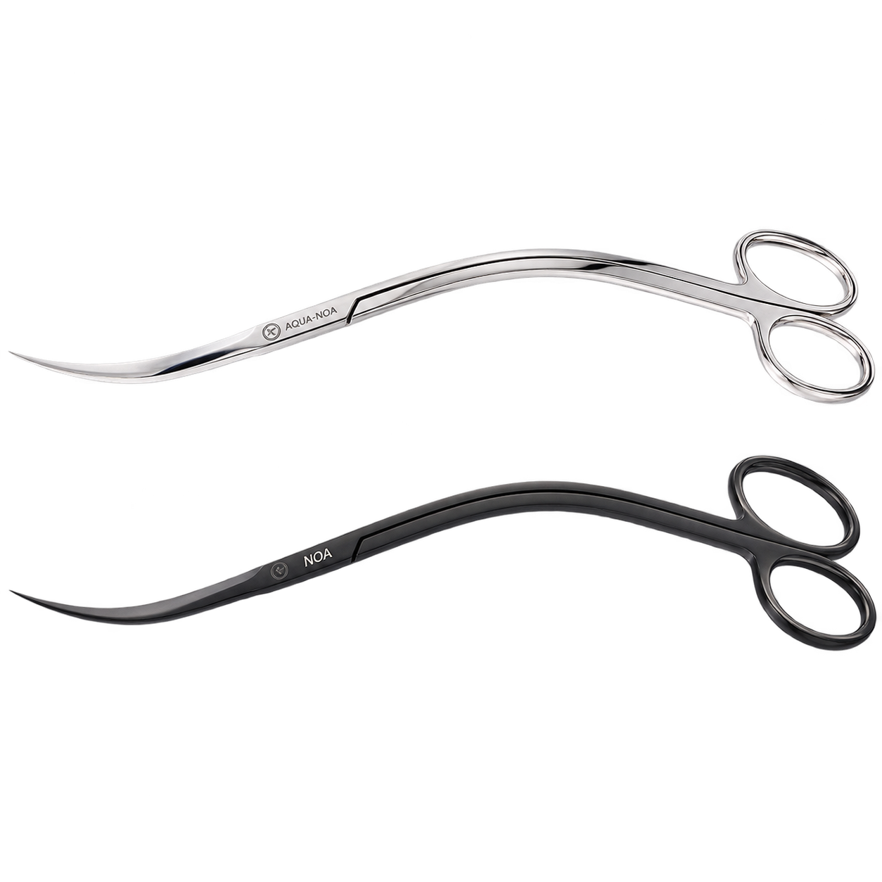 AQUA-NOA Wave Scissors 25 cm in Edelstahl und Blackline