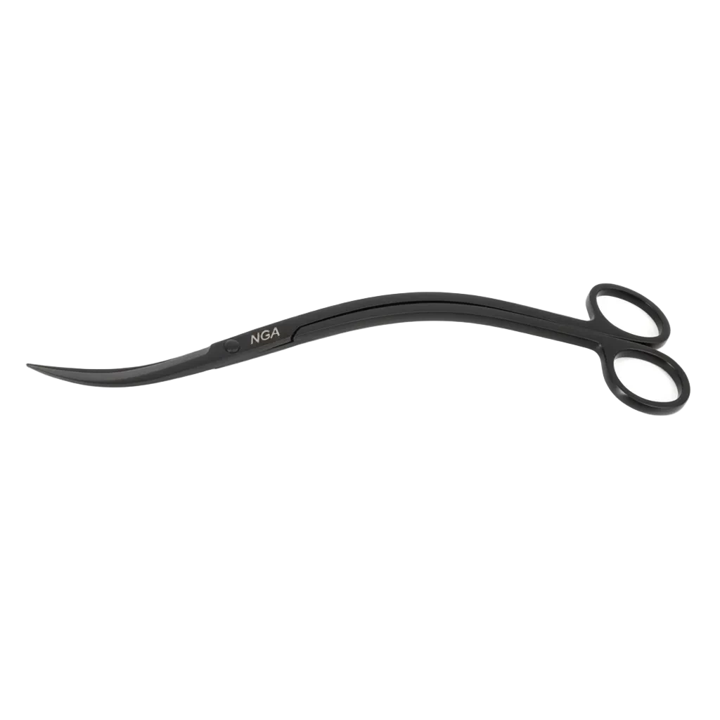 AQUA-NOA Wave Scissors S-förmige Pflanzenschere 25 cm Blackline