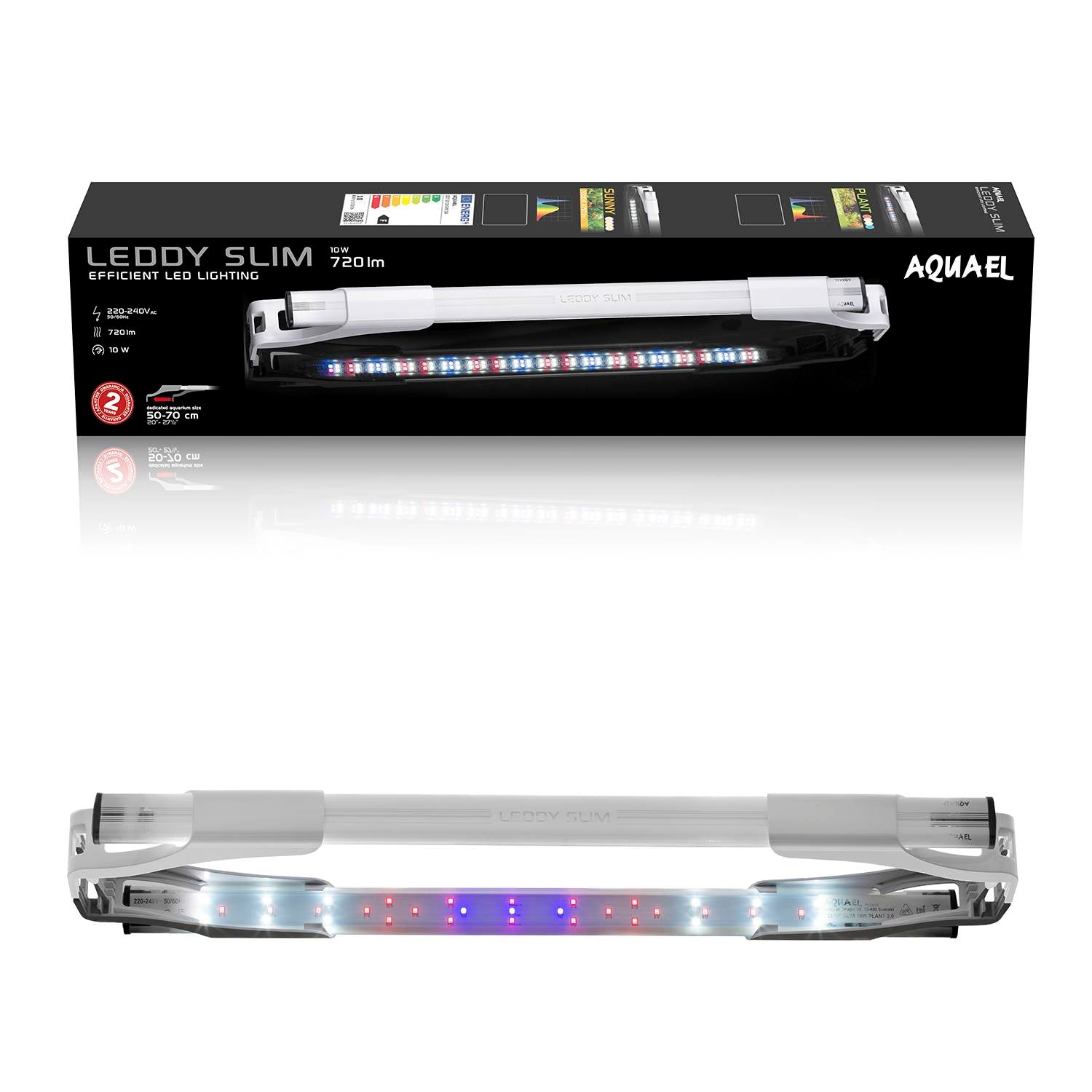 AQUAEL LEDDY SLIM PLANT 10 W Weiß für Aquarien von 50 bis 70 cm