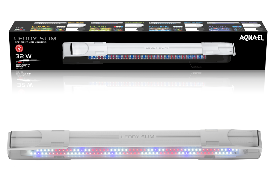 AQUAEL LEDDY SLIM PLANT 32 W Weiß für Aquarien von 80 bis 107 cm