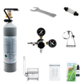 CO₂-Anlage 2 kg Mehrweg Profi mit Druckminderer, Diffusor und CO₂-Flasche