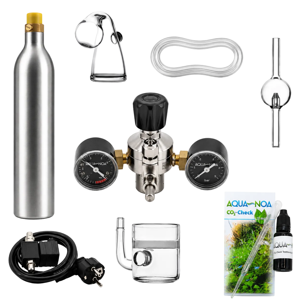 CO₂-Anlage Soda Profi mit Druckminderer, Glasdiffusor und Soda-CO₂-Flasche