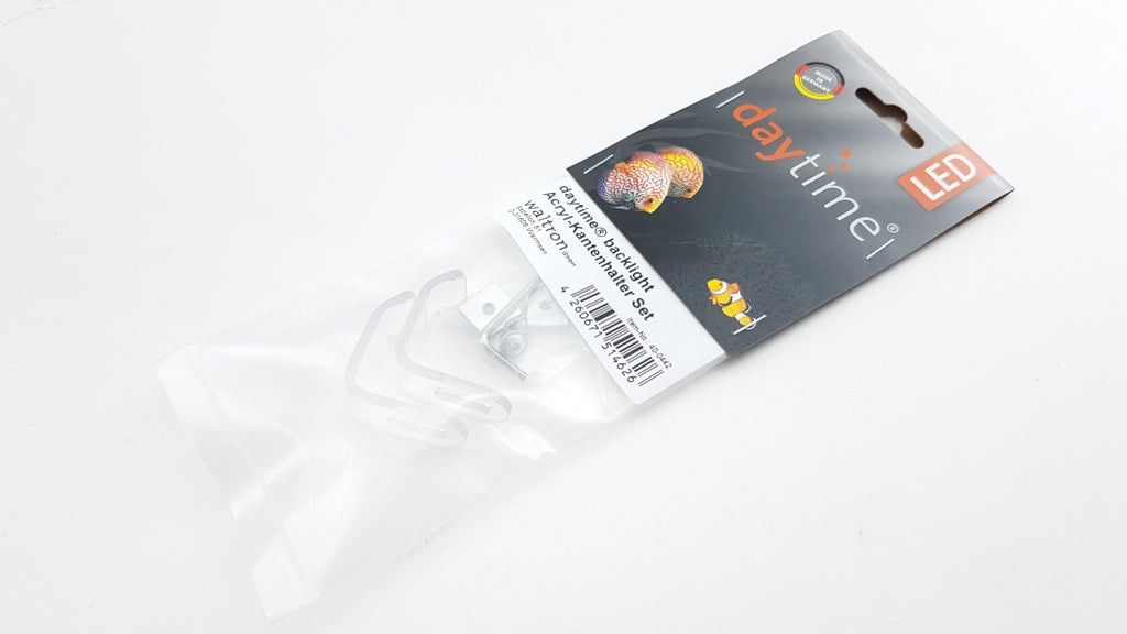 Transparenter daytime backlight Kantenhalter an der Aquariumkante