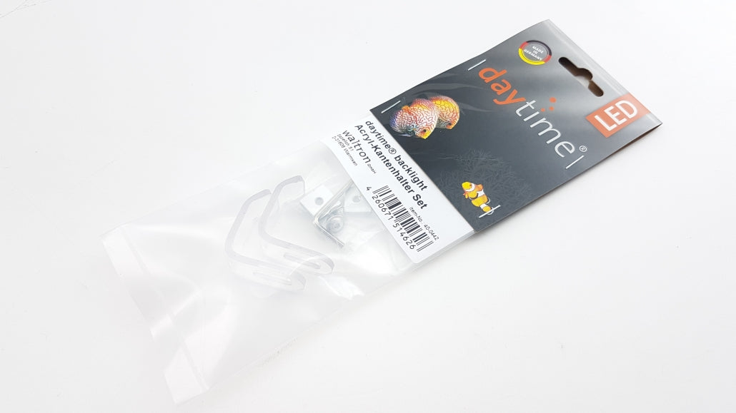 Transparenter daytime backlight Kantenhalter an der Aquariumkante