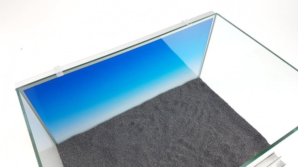 daytime backlight Acryl-Kantenhalter Set am Aquarium