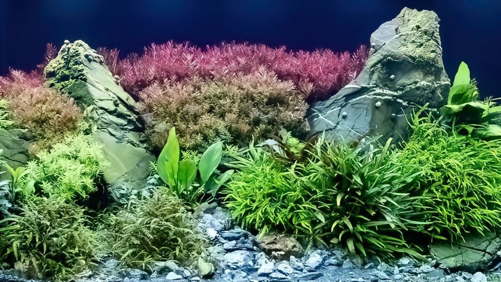 Pflanzenaquarium mit daytime PRO-SLN SunLike-Neutral Vollspektrum-Beleuchtung